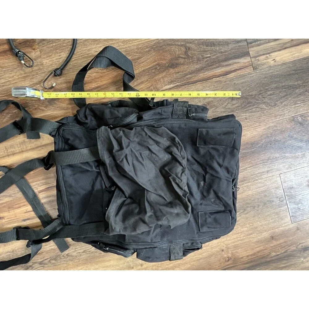 T-Bags Expandable Motorcycle Touring Luggage Bag Black Made USA Travel Bag